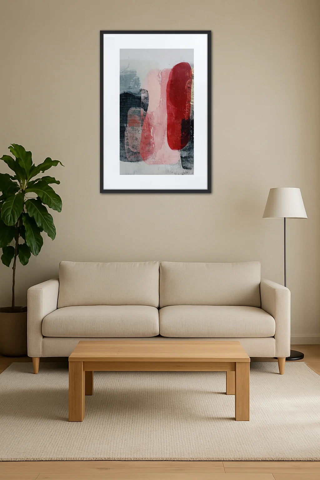 Tableau Abstrait Peinture Huile