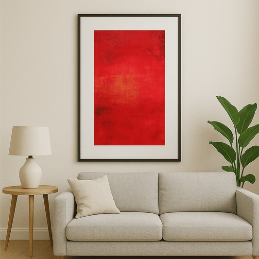 Tableau Abstrait Rouge