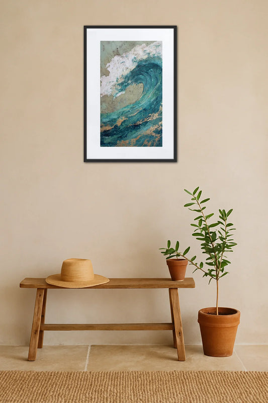 Tableau Abstrait Vague