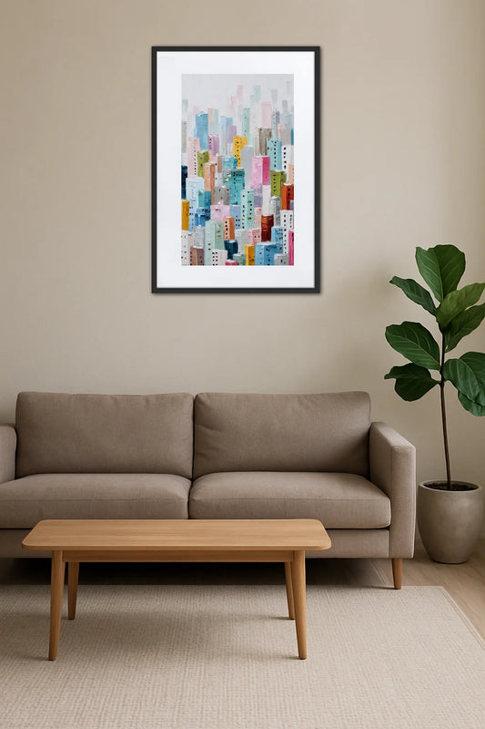 Tableau Abstrait Ville