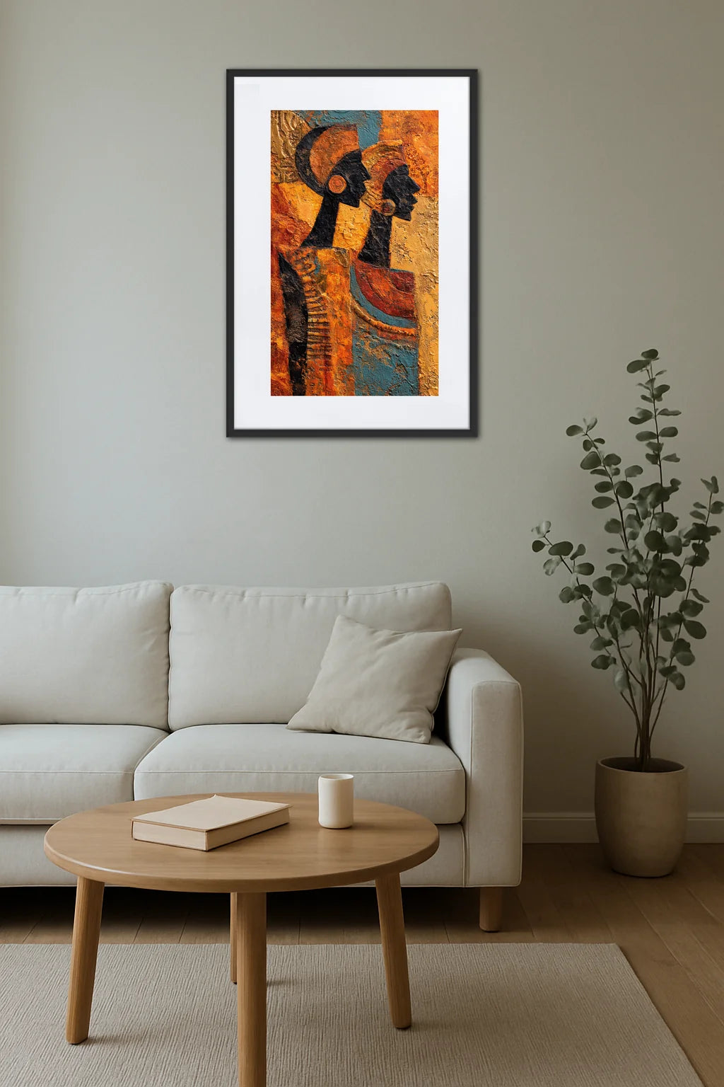 Tableau Acrylique Africain