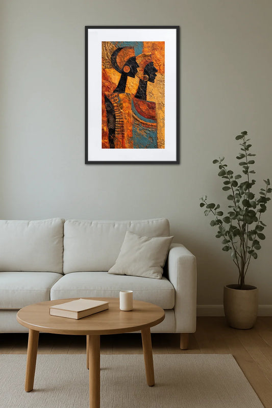 Tableau Acrylique Africain