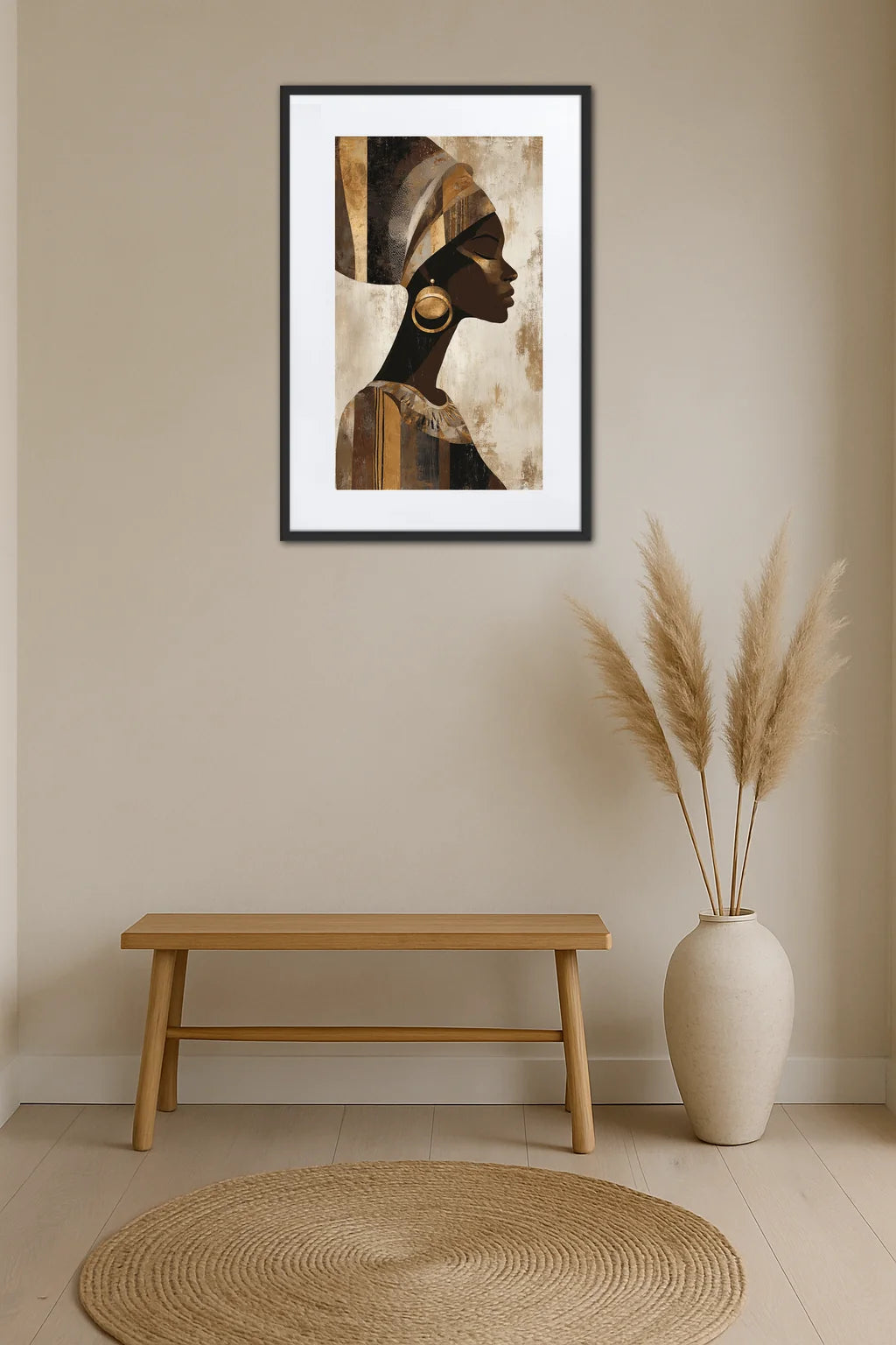 Tableau Africain Femme