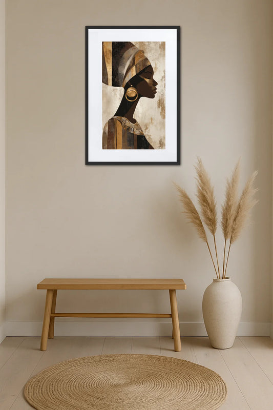 Tableau Africain Femme