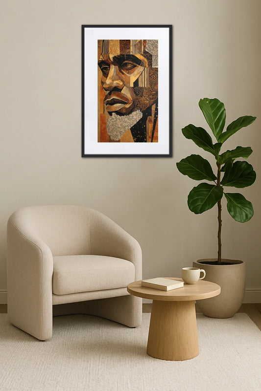 Tableau Africain Homme