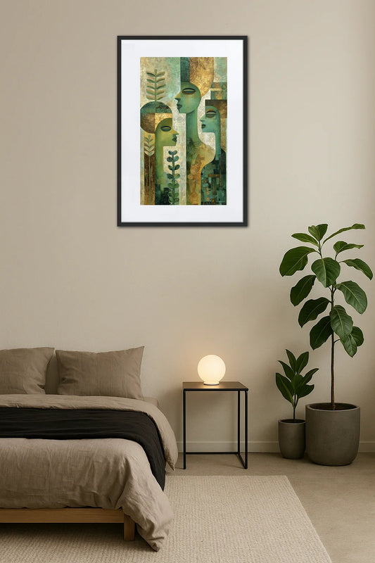 Tableau Africain Vert