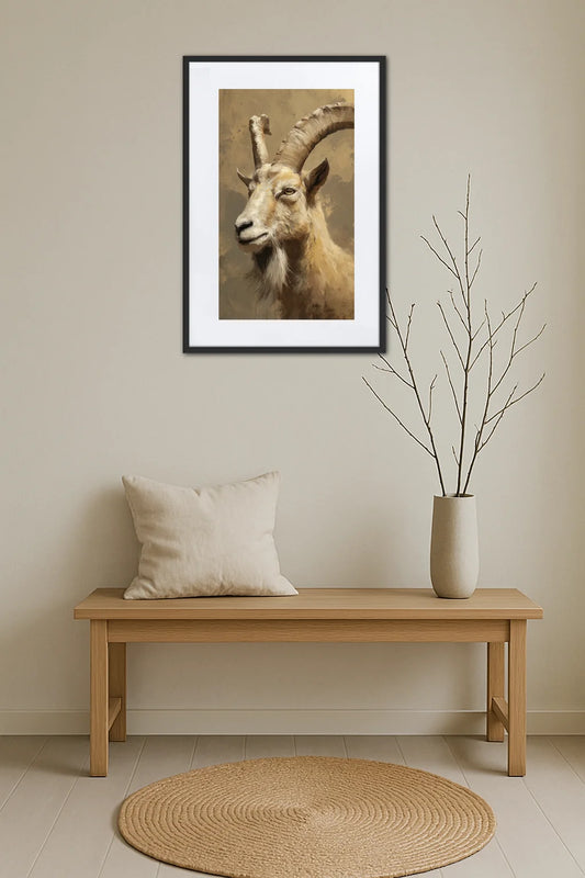 Tableau Animaux Beige  