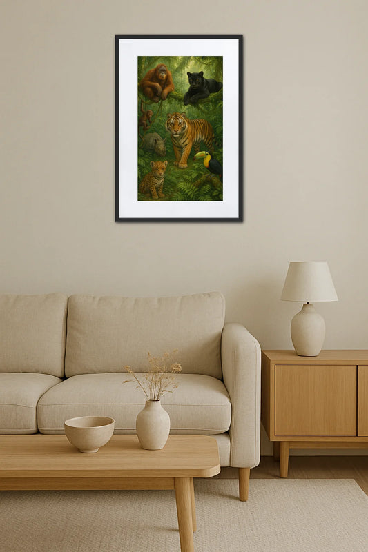 Tableau Animaux De La Jungle  