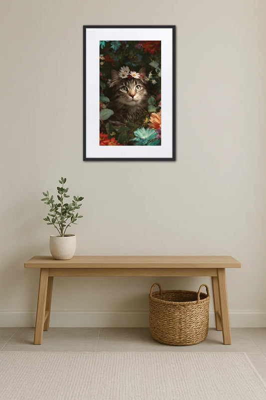 Tableau Animaux Fleurs  