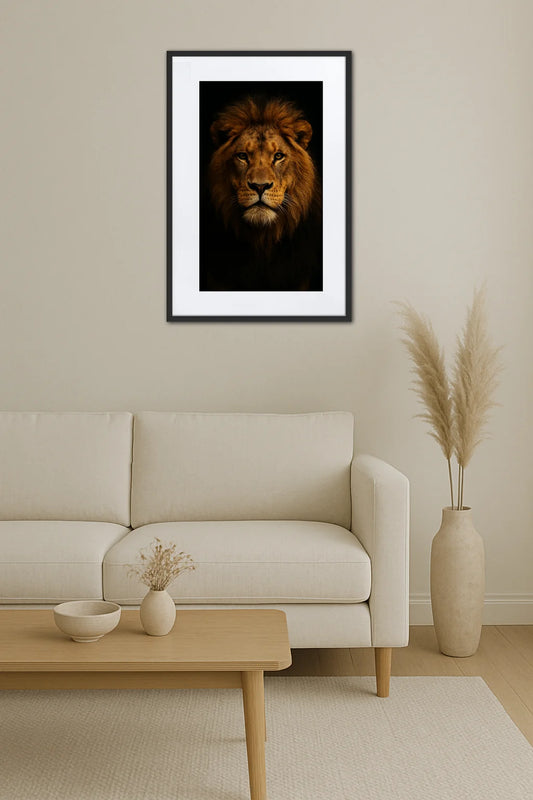 Tableau Animaux Fond Noir  