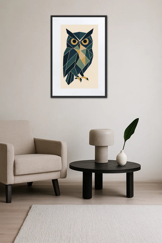 Tableau Animaux Géométrique  