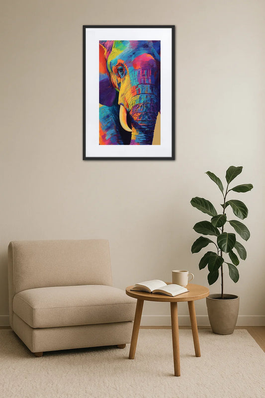 Tableau Animaux Multicolore  