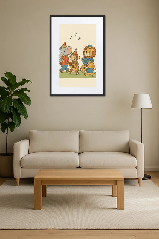 Tableau Animaux Musiciens  