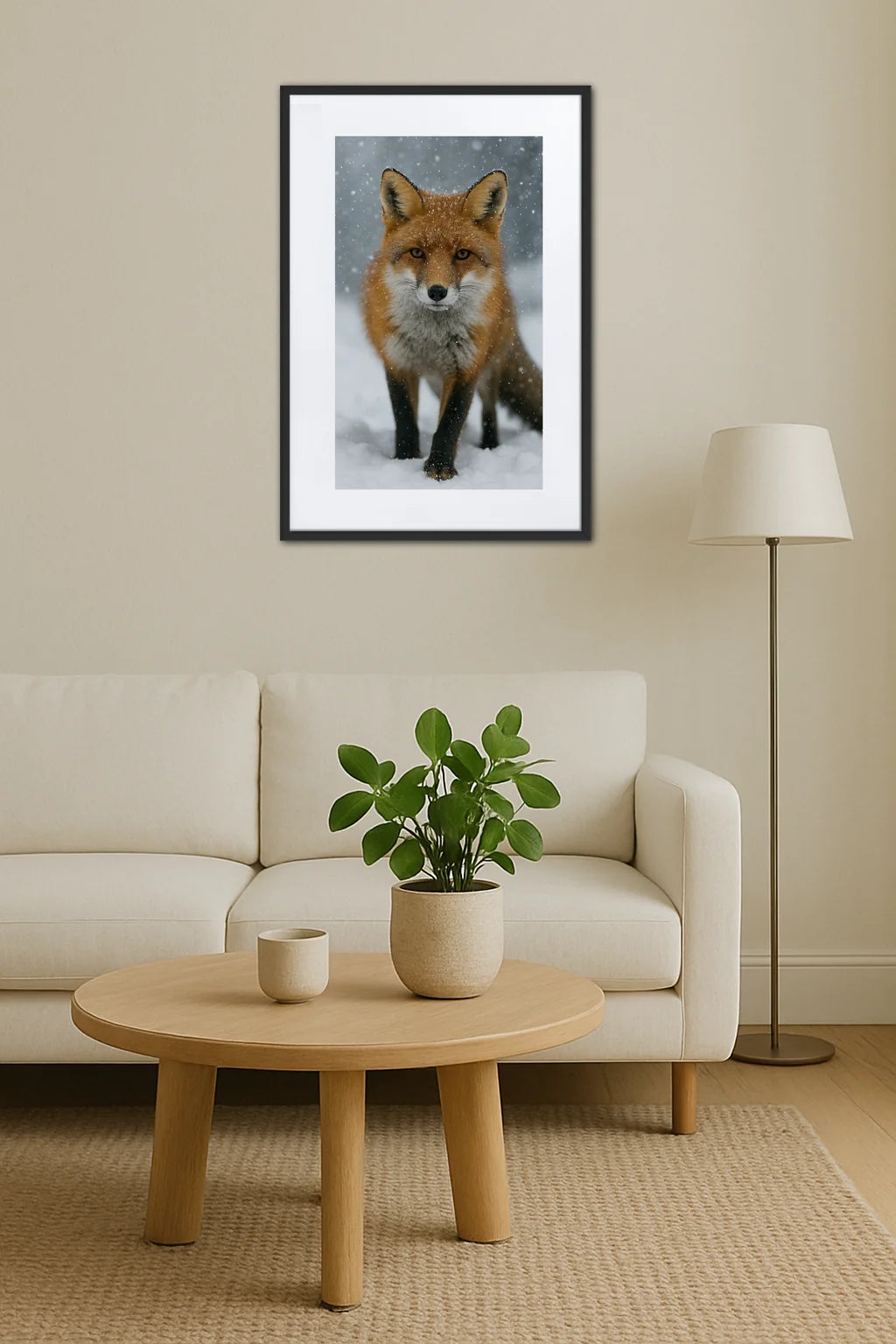Tableau Animaux Neige  
