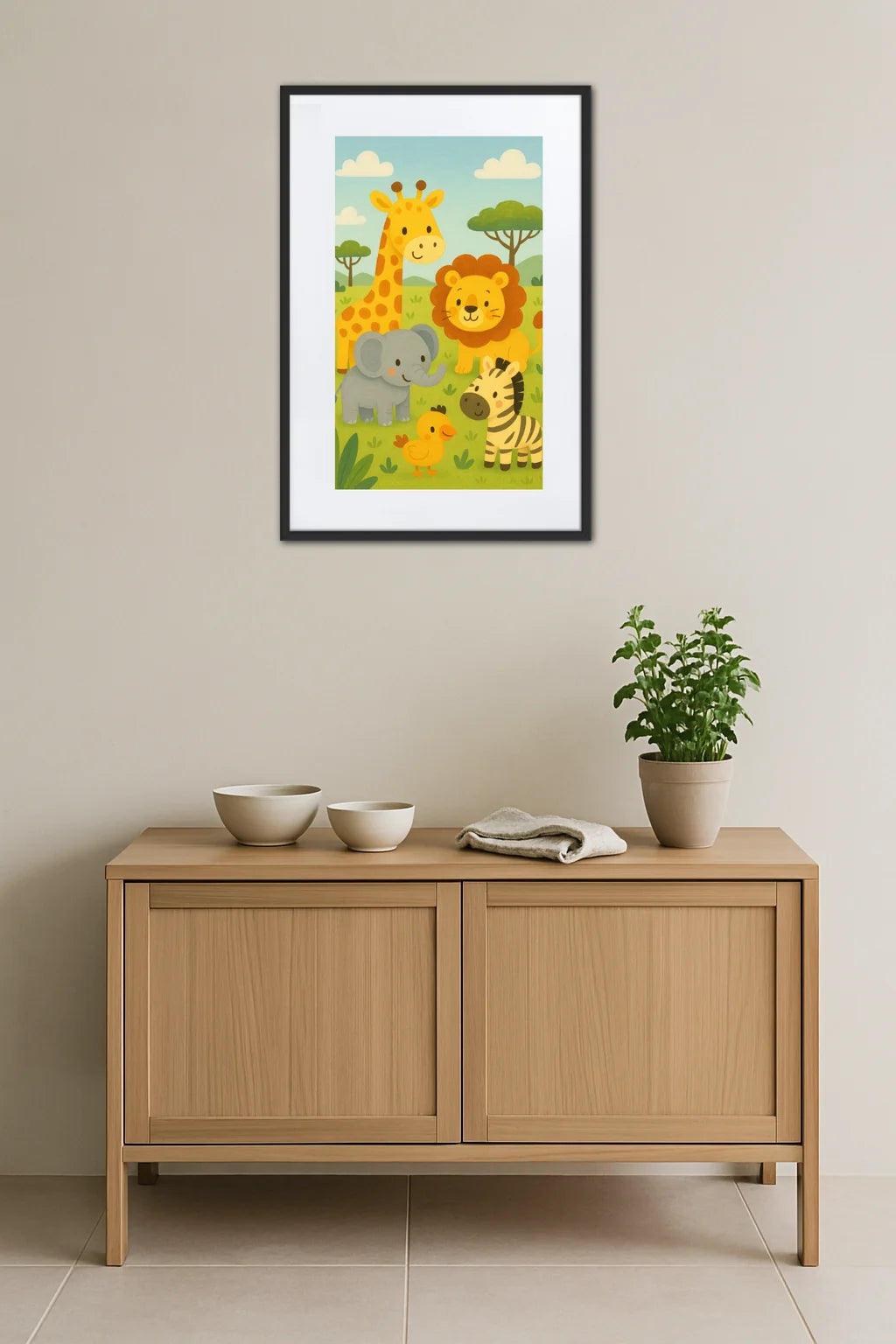 Tableau Animaux Safari  