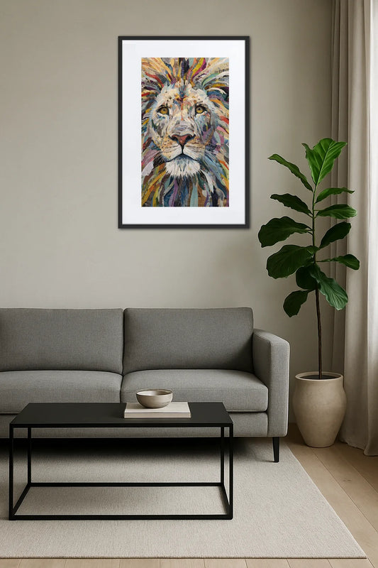 Tableau Art Lion
