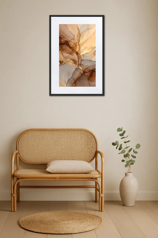 Tableau Beige Et Marron