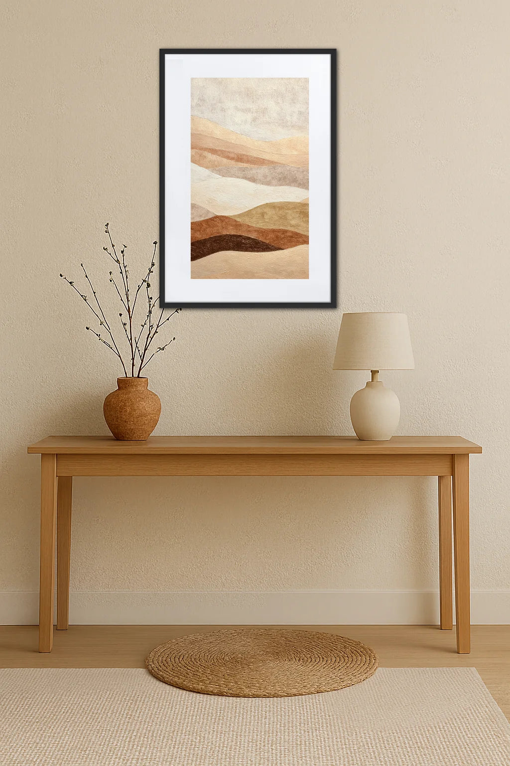 Tableau Beige Et Taupe