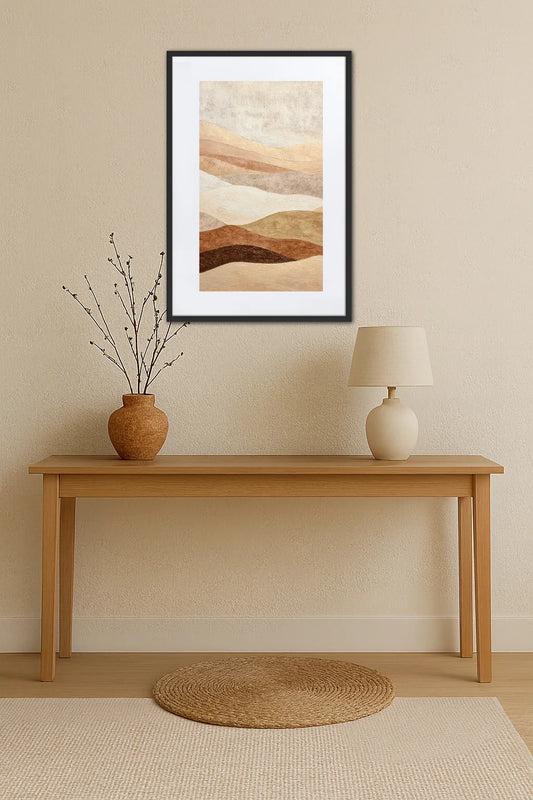 Tableau Beige Et Taupe