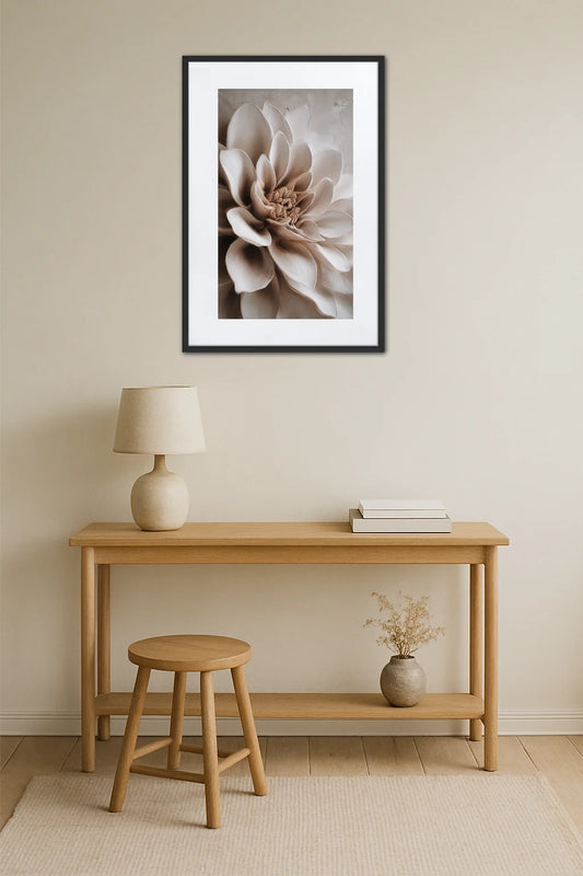 Tableau Beige Fleur