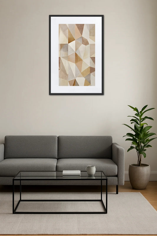 Tableau Beige Forme