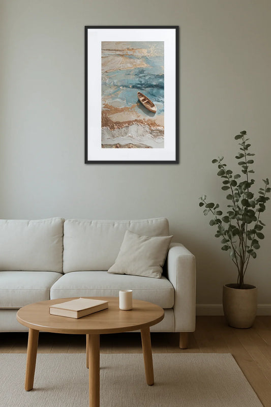 Tableau Beige Mer