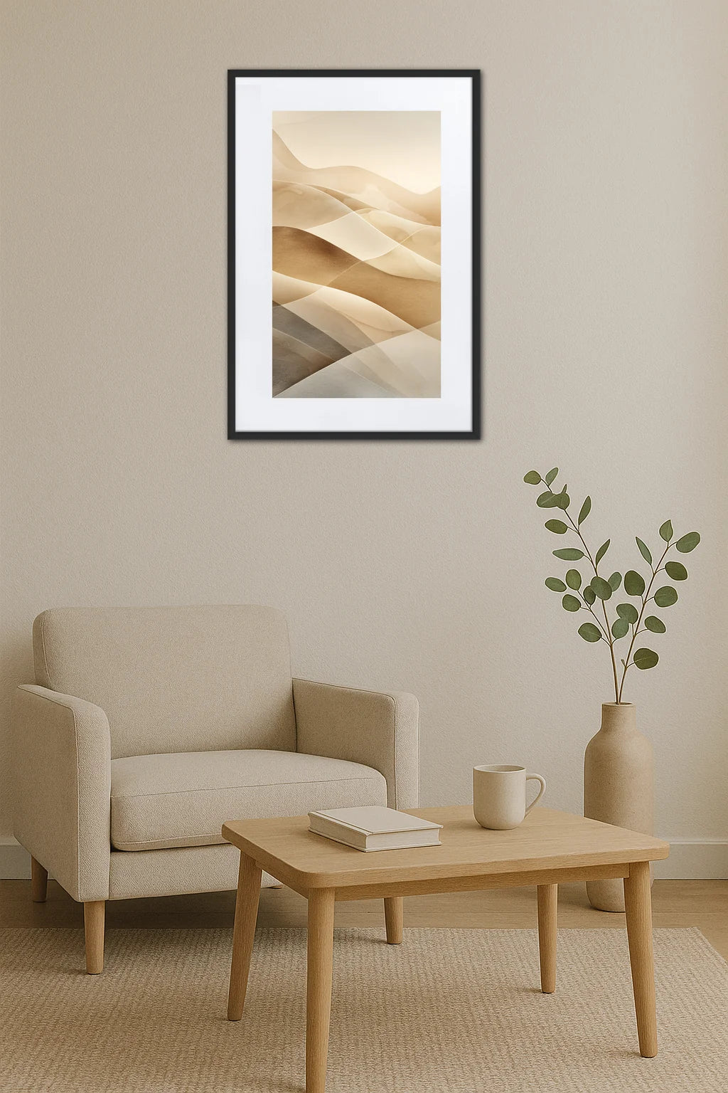 Tableau Beige Paysage