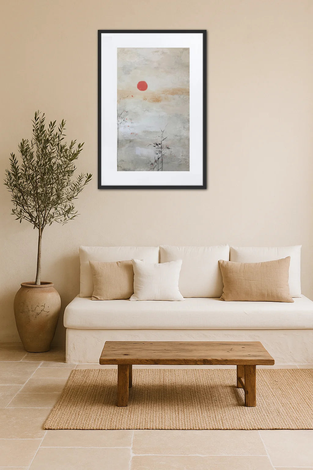 Tableau Blanc Japonais