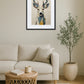 Tableau Cerf Abstrait