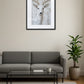 Tableau cerf blanc dans un salon moderne