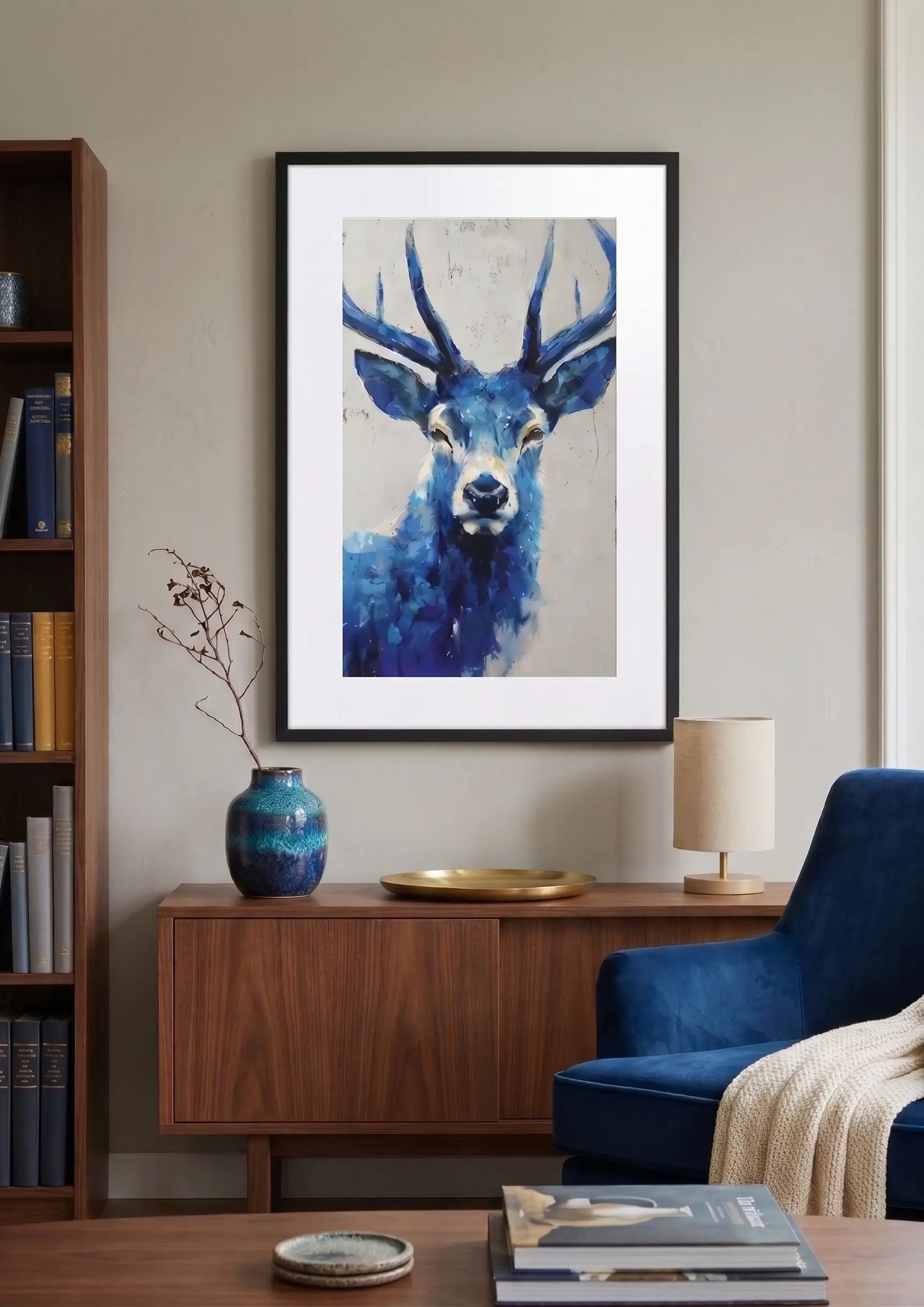 Tableau Cerf Bleu