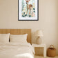Tableau cerf enfant dans une chambre beige