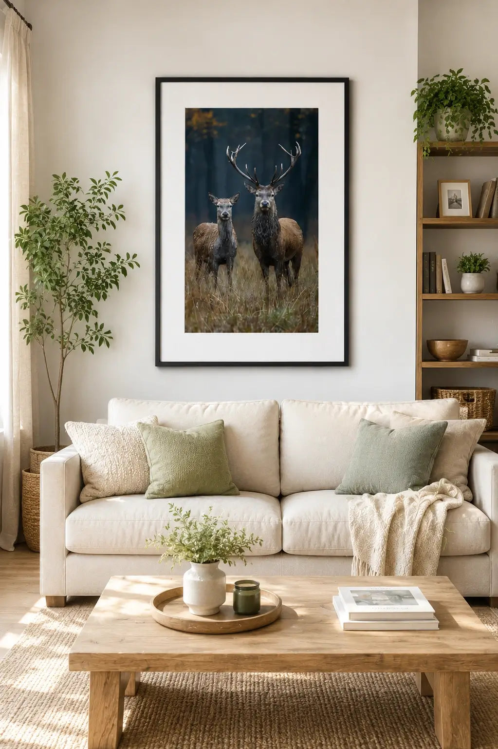 Tableau Cerf et Biche