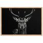 Tableau Cerf Fond Noir