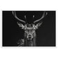Tableau Cerf Fond Noir