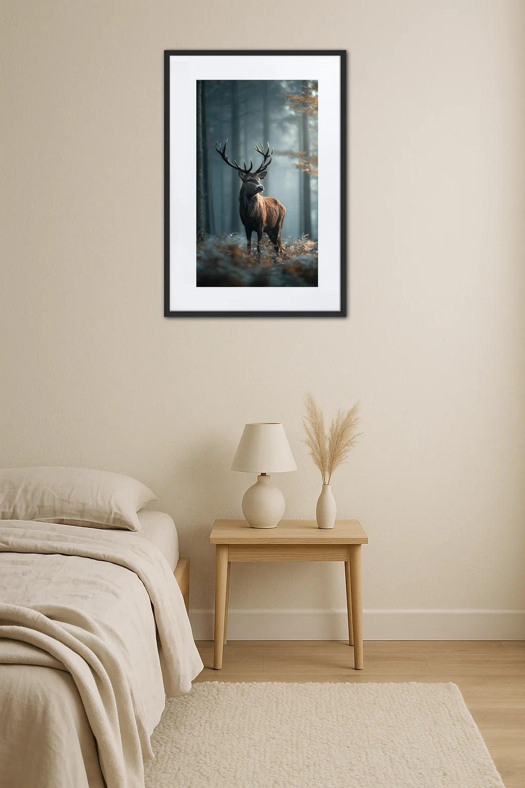 Tableau Cerf Forêt