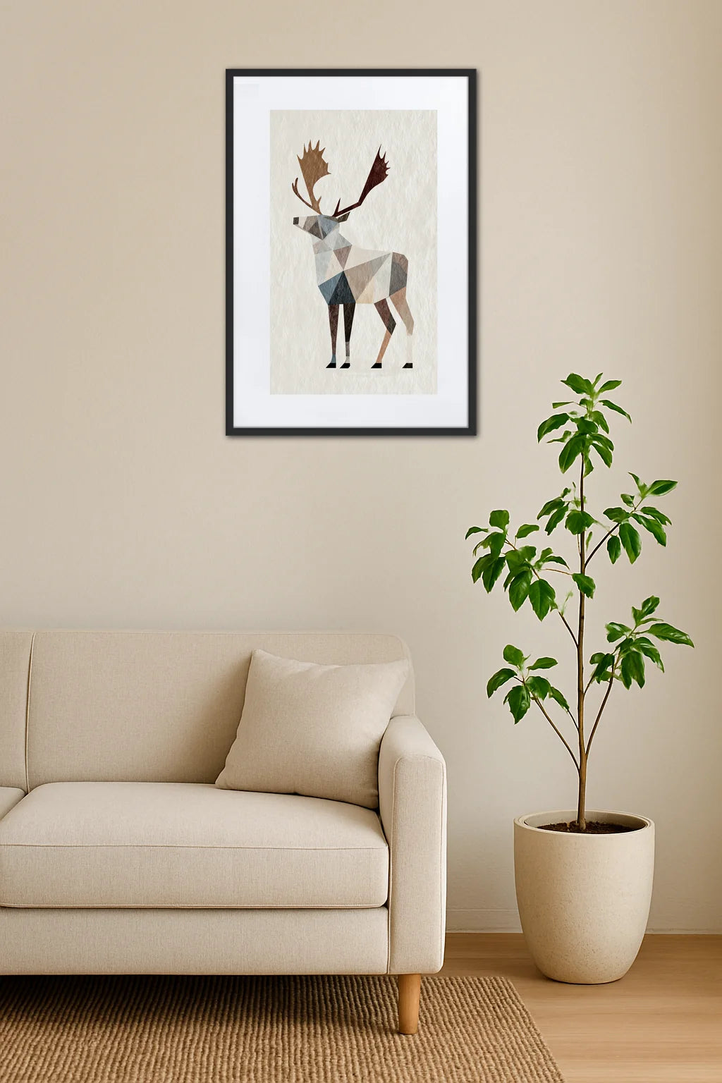 Tableau Cerf Moderne