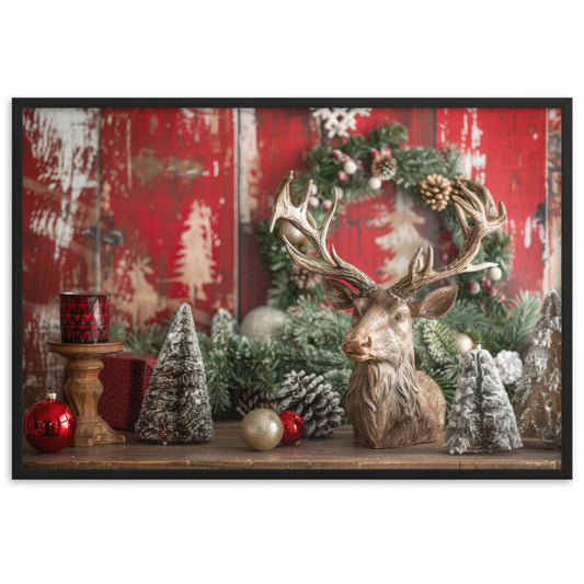 Tableau cerf noel