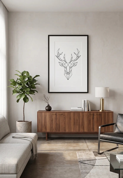 Tableau Cerf Origami
