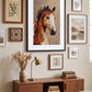 Tableau Cheval Abstrait Mosaïque