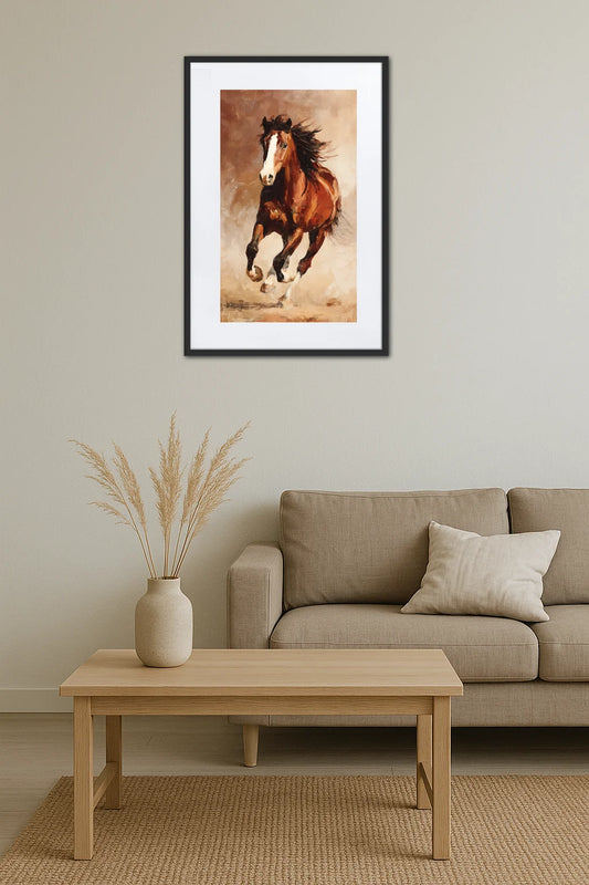 Tableau Cheval Au Galop