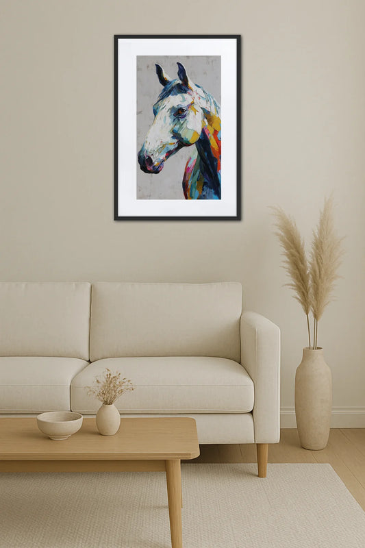 Tableau Cheval Coloré