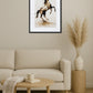 Tableau cheval encre