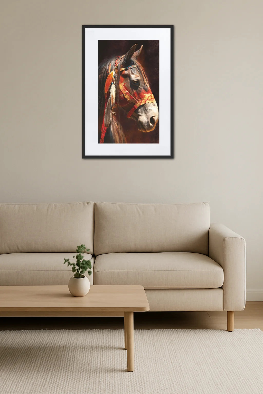 Tableau Cheval Indien