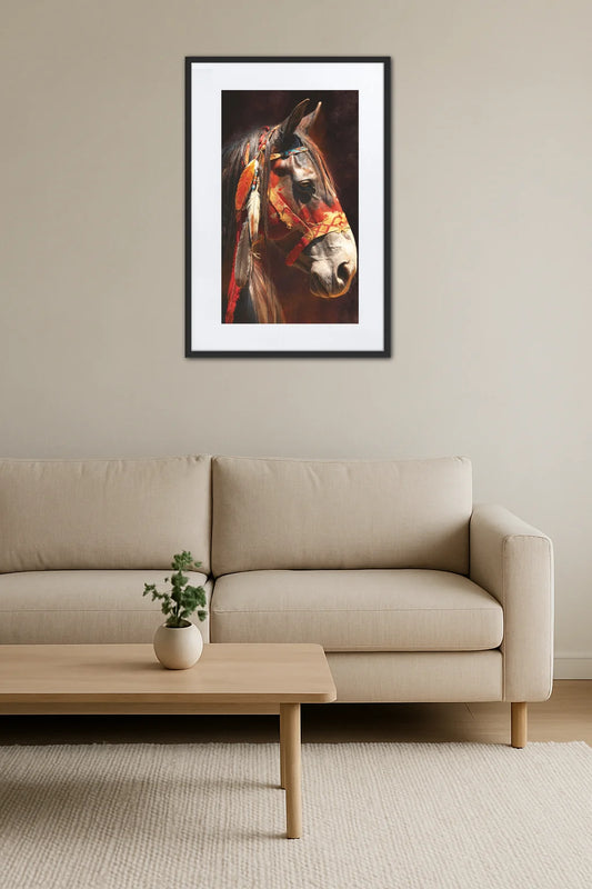 Tableau Cheval Indien
