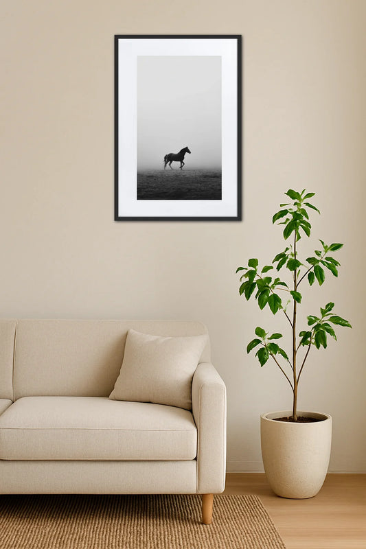 Tableau Cheval Minimaliste