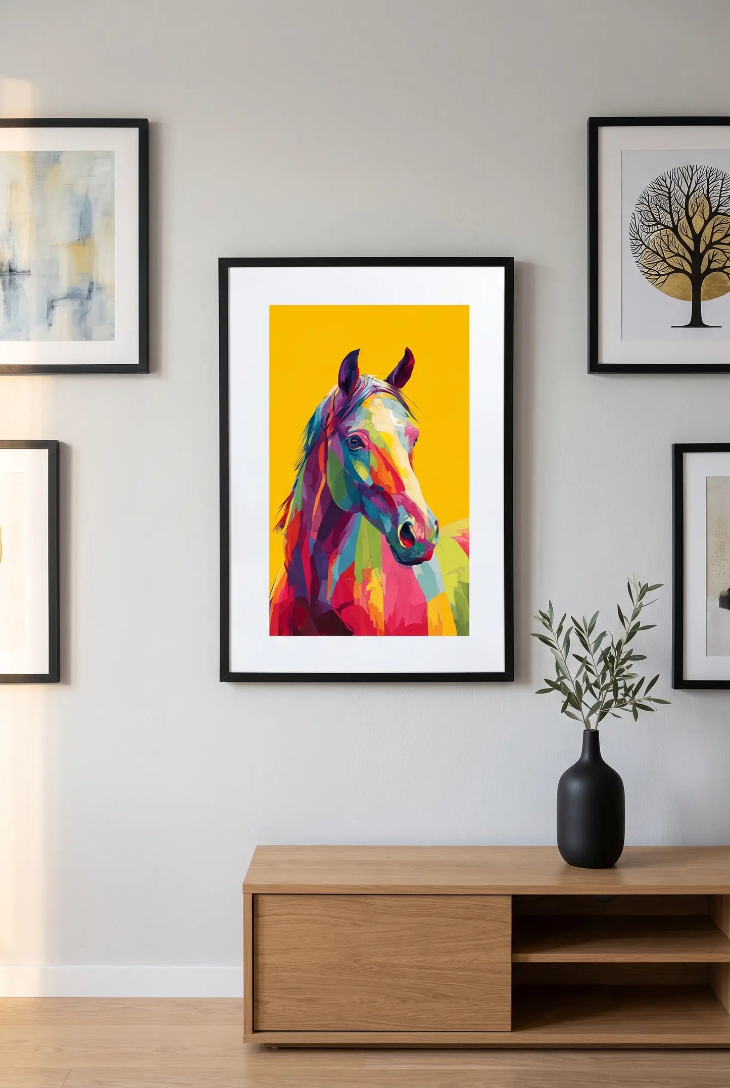 Tableau Cheval Multicolore