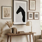 Tableau Cheval Noir et Blanc Silhouette