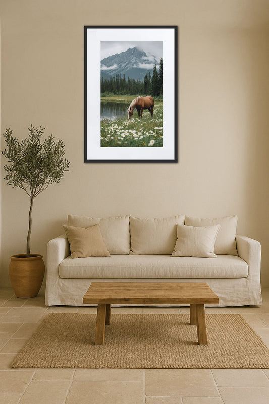 Tableau Cheval Paysage