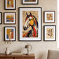 Tableau Cheval Pop Art Collage